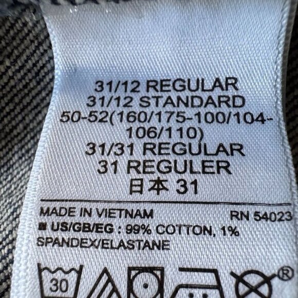 Gap Cheeky Straight High Rise Dark Indigo Blue Denim Button Fly Jeans Size 12 - Picture 10 of 14